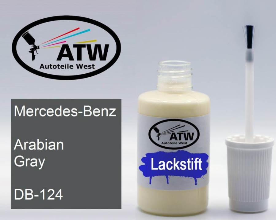 Mercedes-Benz, Arabian Gray, DB-124: 20ml Lackstift, von ATW Autoteile West.